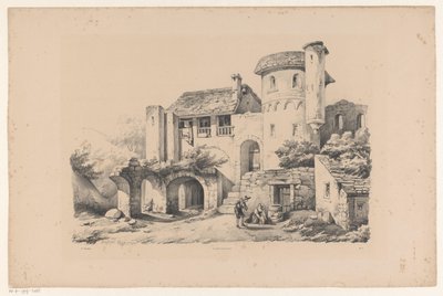人が住む廃墟 風景（シリーズタイトル） 作： Constantinus Cornelis Huysmans