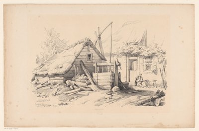 井戸のある農場 風景（シリーズタイトル） 作： Constantinus Cornelis Huysmans