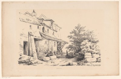 岩の多い風景の家 風景（シリーズタイトル） 作： Constantinus Cornelis Huysmans