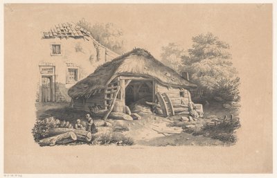 農場で馬小屋 風景（シリーズタイトル） 作： Constantinus Cornelis Huysmans
