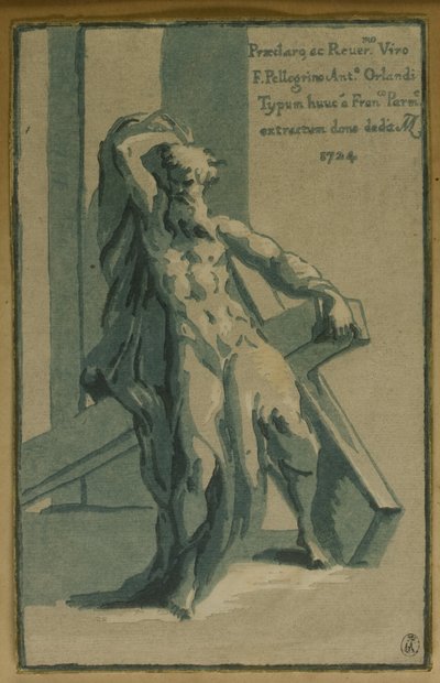 十字架に座る聖アンデレ 作： Conte Antonio Maria Zanetti the Elder