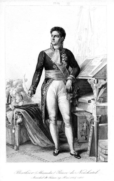 ルイアレクサンドルベルティエ1753-1815、フランス元帥、1839年。 作： Contenau