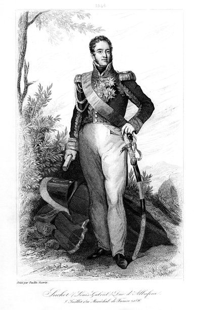 ルイガブリエルスケット1770-1826、アルブフェラダバレンシアダックとフランス元帥、1839年。 作： Contenau