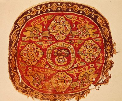 コプトのキリスト像 8〜10世紀（ウール） 作： Coptic Coptic