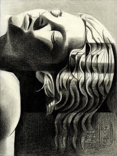 穏やかな女性の肖像 作： Corné Akkers