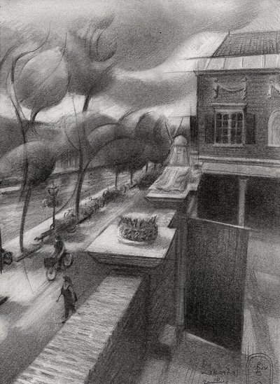 ヴィンテージの街並み 作： Corné Akkers