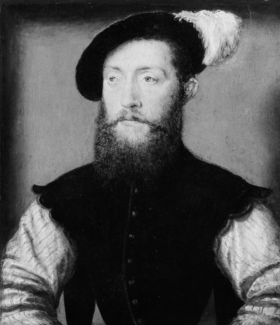 シャルルドコセ1506-1563、ブリサック伯爵。 作： Corneille de Lyon