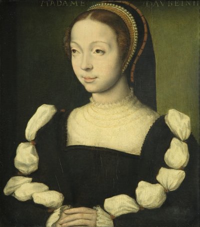 アン・スチュアートとされる女性の肖像（オービニーのマレシャル）1535年頃（油彩・パネル 作： Corneille de Lyon