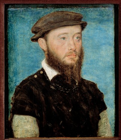 ソワソンとアンギャンの伯爵、ジャン・ド・ブルボン・ヴァンドーム（1528-1557）の肖像 木版画 コルネイユ・ド・リヨン（コルネイユ・ド・ラ・ヘイ）（1500/1510-1574）の作品 作： Corneille de la  Haye