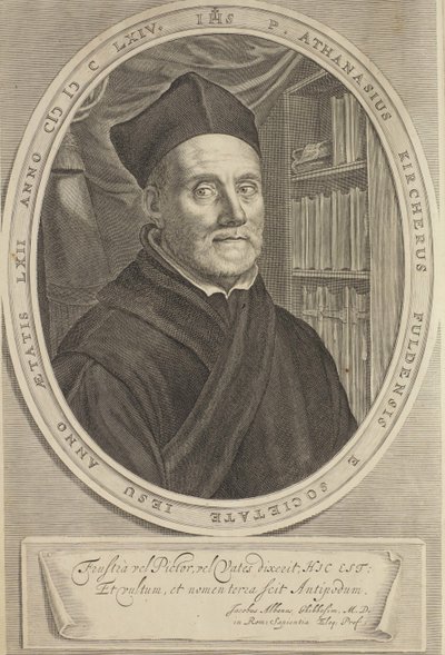 アタナシウス・キルヒャーの肖像 1602-1680年 1664年 作： Cornelis Abrahamsz. Bloemaert II