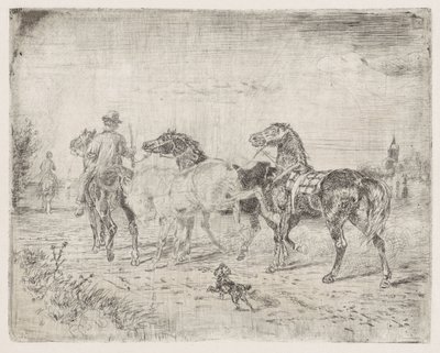 馬のライダー 作： Cornelis Albertus Johannes Schermer