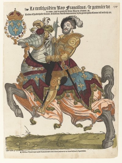 馬に乗ったフランシス1世の肖像 作： Cornelis Anthonisz. (manner of)