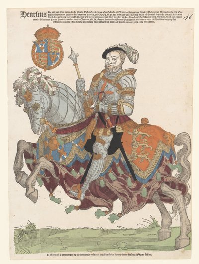 イングランドのヘンリー 8 世の肖像 作： Cornelis Anthonisz. (manner of)
