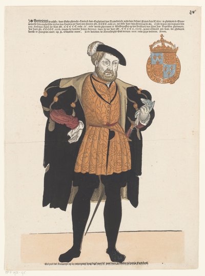 イングランドのヘンリー 8 世の肖像 作： Cornelis Anthonisz. (manner of)
