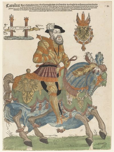 馬に乗ったチャールズ 5 世の肖像 作： Cornelis Anthonisz. (manner of)
