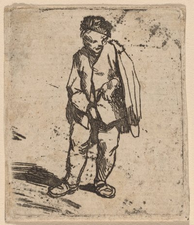 短いマントの男 作： Cornelis Pietersz Bega