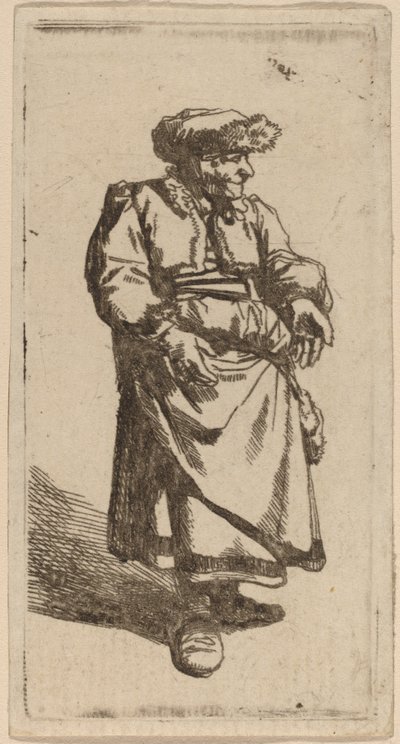 立っている老婆 作： Cornelis Pietersz Bega