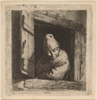 窓辺の農民 作： Cornelis Pietersz Bega