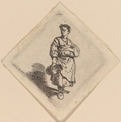 水差しを持って立っている女性 作： Cornelis Pietersz Bega