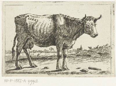 牛のいる風景 作： Cornelis  Bisschop