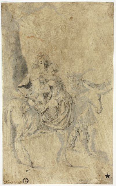 エジプトへの飛行 作： Cornelis Bisschop