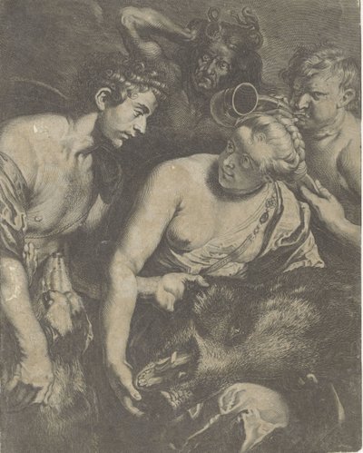 Meleager en Atalanta 作： Cornelis Bloemaert (II)