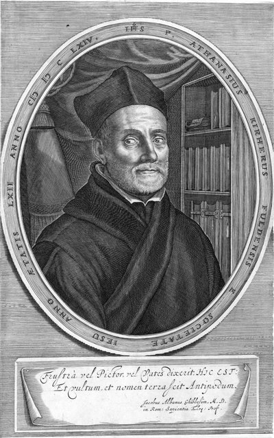 描かれた人物：Athanasius Kircher 作： Cornelis Bloemaert