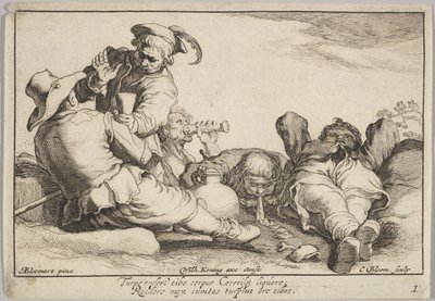 職業の喜び。 作： Cornelis Bloemaert