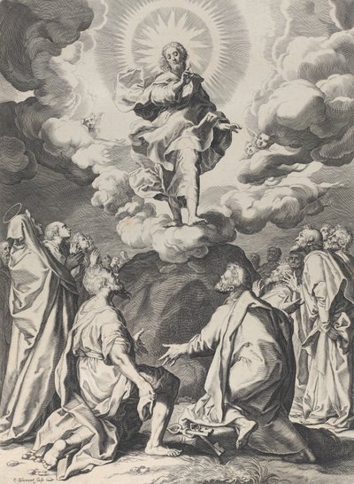 アセンション、約。 1593年。 作： Cornelis Bloemaert