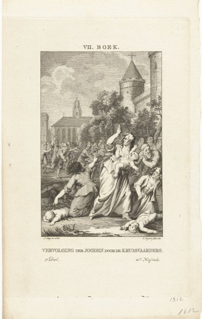 十字軍によるユダヤ人への迫害（1784年 作： Cornelis Bogerts