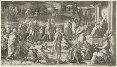 キリストは人々に説教する 作： Cornelis Bos