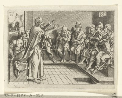 会堂で説教するパウロ ポールの生涯（シリーズタイトル） 作： Cornelis Bos