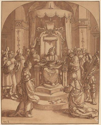 ソロモンの審判、1782 年。 作： Cornelis Brouwer
