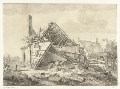 荒廃した農家 作： Cornelis Brouwer