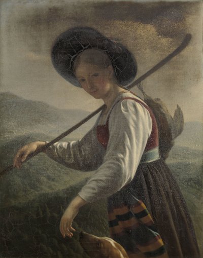 スイスの農民の女性 作： Cornelis Cels