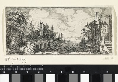 川の見える丘陵の風景 風景（シリーズタイトル） 作： Cornelis Claesz van Wieringen (possibly)