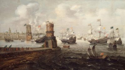 ダミエッテの捕獲、第5十字軍、1219年-宝石、V。ヴィーリンゲン 作： Cornelis Claesz  van Wieringen
