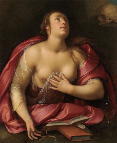 悔い改めたマグダラのマリア、1613 年。 作： Cornelis Cornelisz. Haarlem van