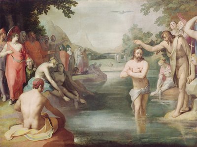 キリストの洗礼 作： Cornelis Cornelisz van Haarlem