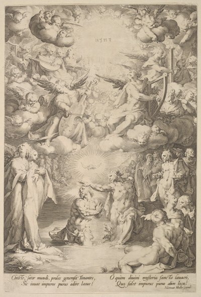 キリストの洗礼 1600 作： Cornelis Cornelisz van Haarlem