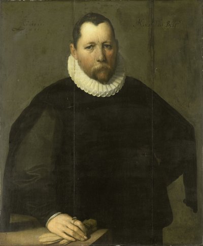 ピーター・ヤンス・キース (c 1536-97)。 ハーレム市長 作： Cornelis Cornelisz. van Haarlem