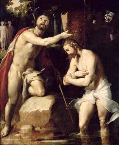 キリストのバプテスマ 作： Cornelis Cornelisz van Haarlem