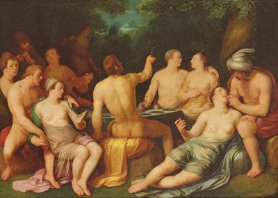 洪水の前の世界の堕落、1619 作： Cornelis Cornelisz van Haarlem