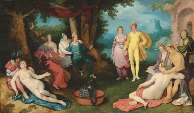 娼婦の中の放蕩息子」（油彩・キャンバス 作： Cornelis Cornelisz. van Haarlem