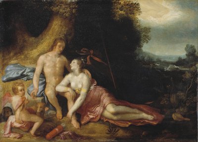 金星とアドニス、1603 作： Cornelis Cornelisz van Haarlem