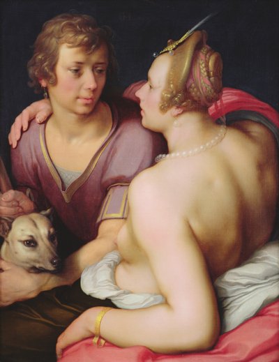 金星とアドニス、1610 作： Cornelis Cornelisz van Haarlem