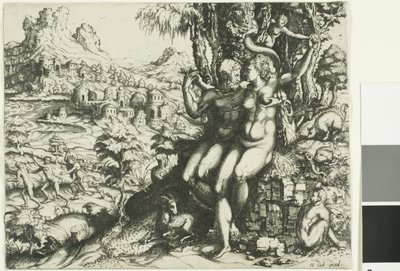 アダムとイブと楽園からの追放 作： Cornelis Cort