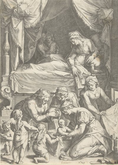 聖母の誕生 作： Cornelis Cort