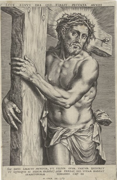 悲しみの人としてのキリスト 作： Cornelis Cort