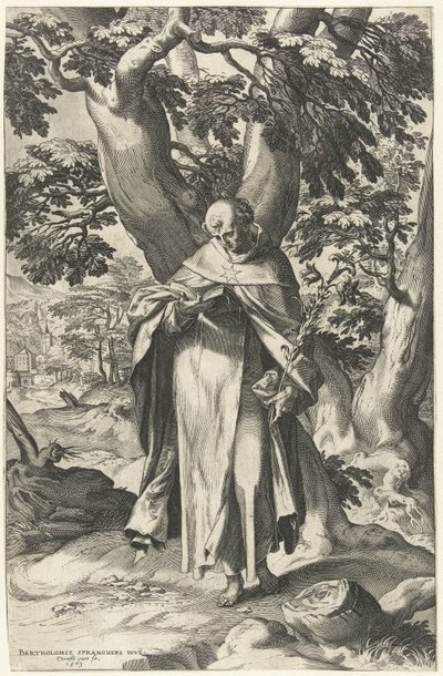 本を読む聖ドミニク 作： Cornelis Cort
